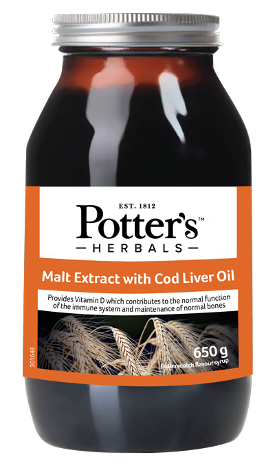 Malt Extract with Cod Liver Oil, Vitamins and Butterscotch Flavouring