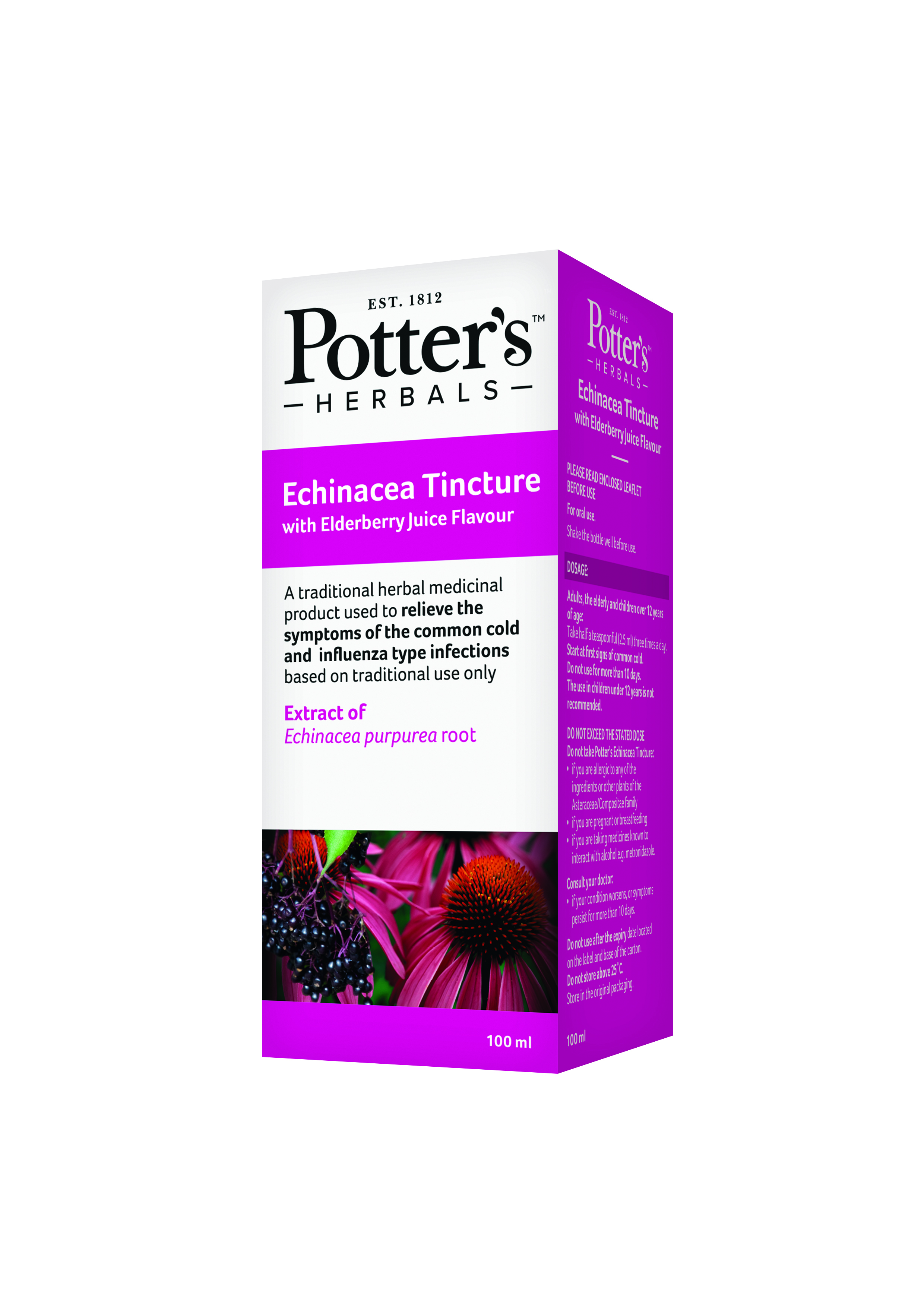 Echinacea Tincture with Elderberry Juice Flavour